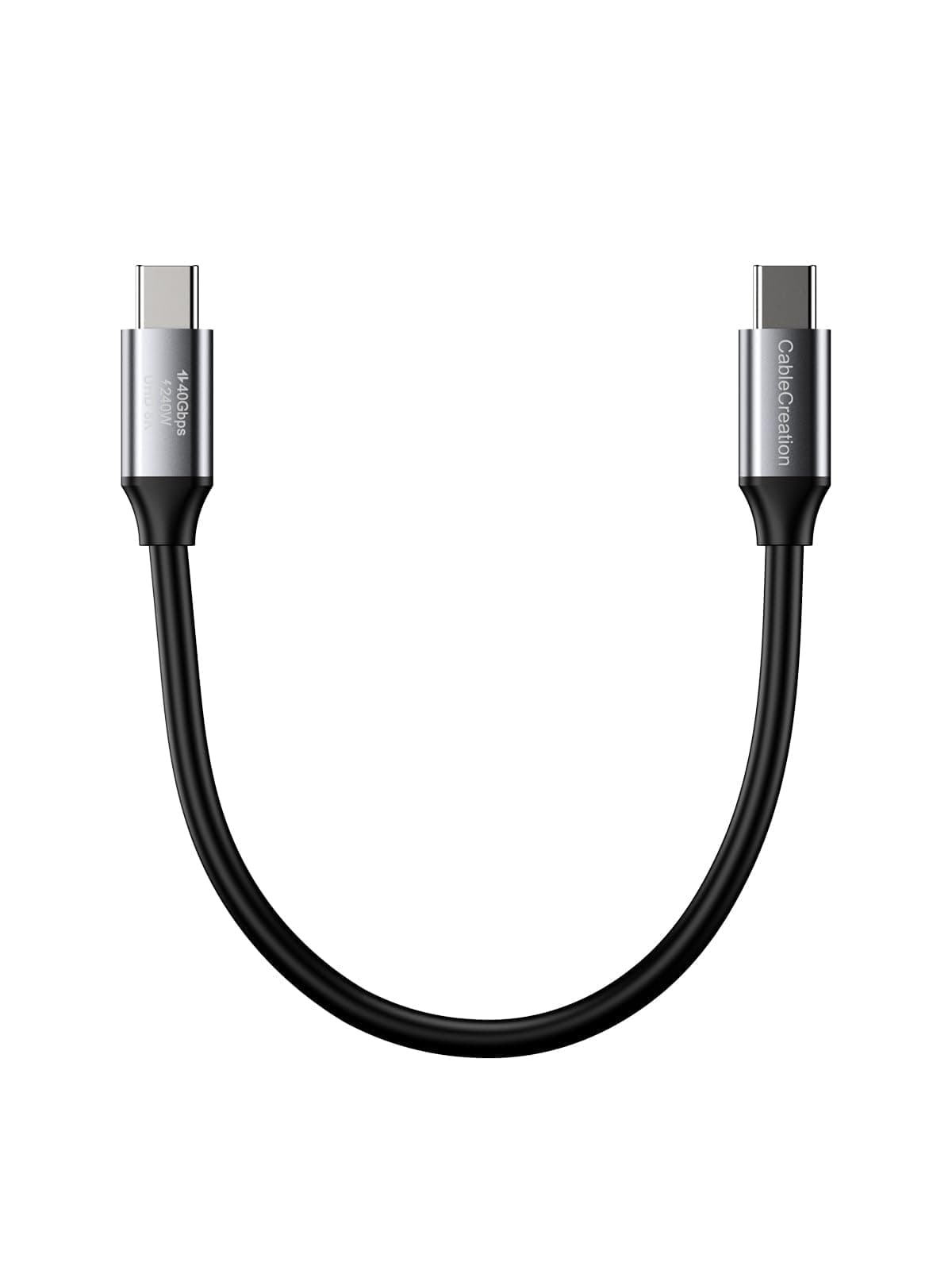 - CableCreation Short USB4 Cable 0.5FT, Thunderbolt 4 Cable 40Gbps, 240W, 8K@60Hz, Compatible With Thunderbolt 3 and USB-C
