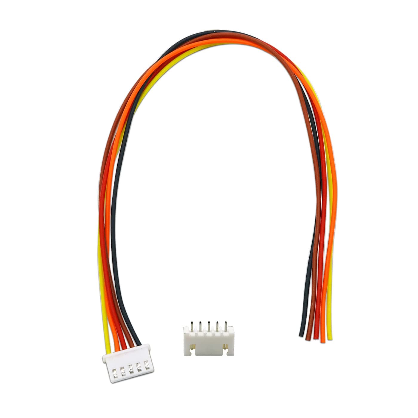 Electronic Spices 5 Pin Xh Jst Wire Connector 2.5mm Pitch Male and Female Pair 2515 Pack of 5 Pair