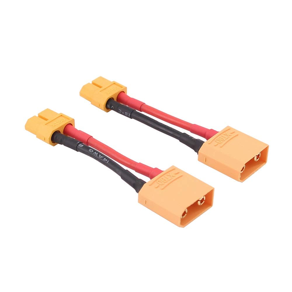 2pcs Male XT90 to Female XT60 Connector Adapter with 14awg 2in Cable(C96-2)