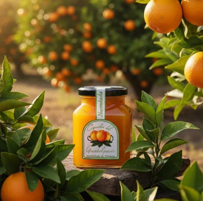 Caprichos del Guadalquivir, Set of 2 Jars, Cadenera Orange Marmalade from Fresh Oranges, Imported from Spain, 11.5 Oz Each