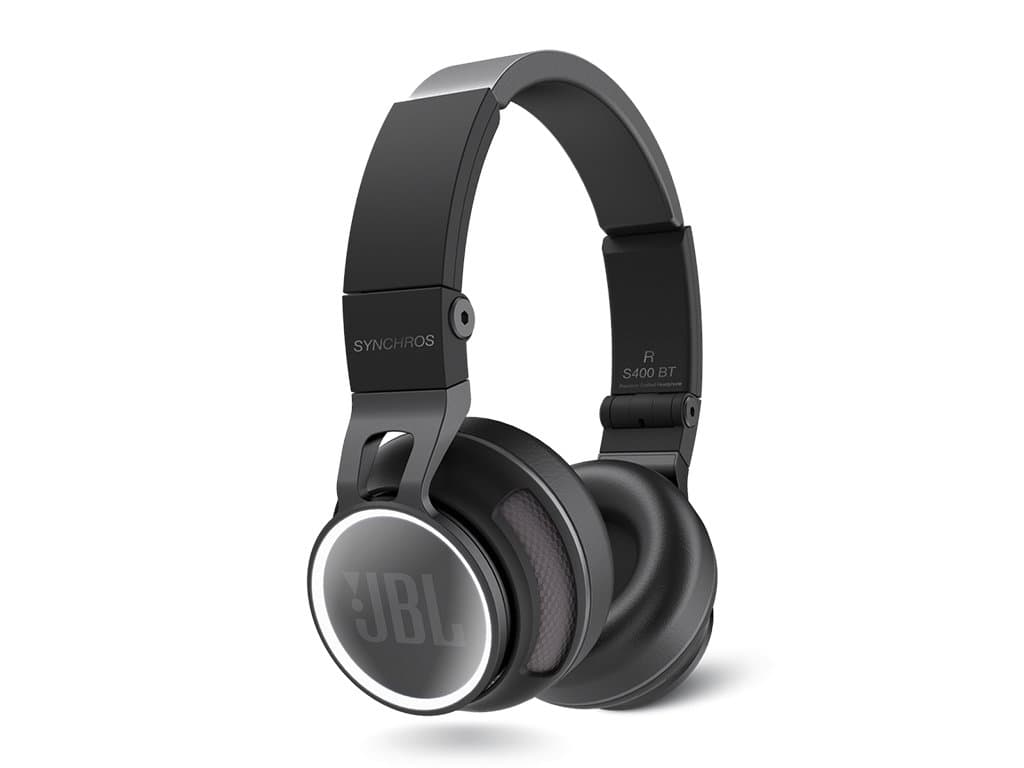JBL Synchros S400BT Premium Wireless On-Ear Bluetooth NFC Stereo Audio Headphones with Carry Case - Black