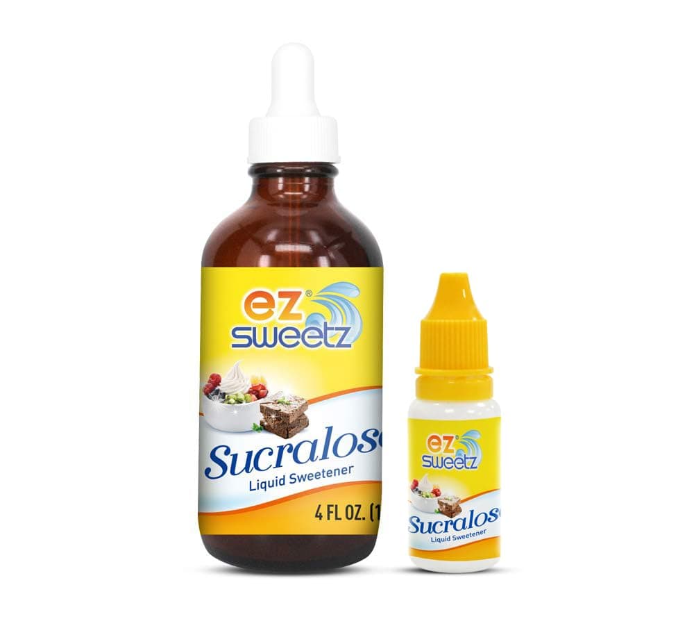 Concentrated Liquid Sucralose Sweetener, 4OZ/120mL (2900 Servings) | One Free Travel Size Bottle 0.5OZ/10mL (360 Servings)