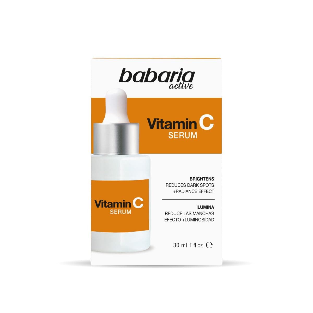 Babaria Vitamin C Face Serum - Helps Improve Elasticity and Flexibility - Reduces Appearance of Dark Spots - Protects Against Airborne Pollutants - Provides Glowing and Anti-Aging Effect - 1 oz