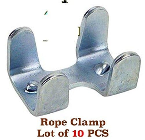 PRORIDER Hardware Lot of (10) Lead Rope ZINC Plated Light Duty Rope Clamps 40378