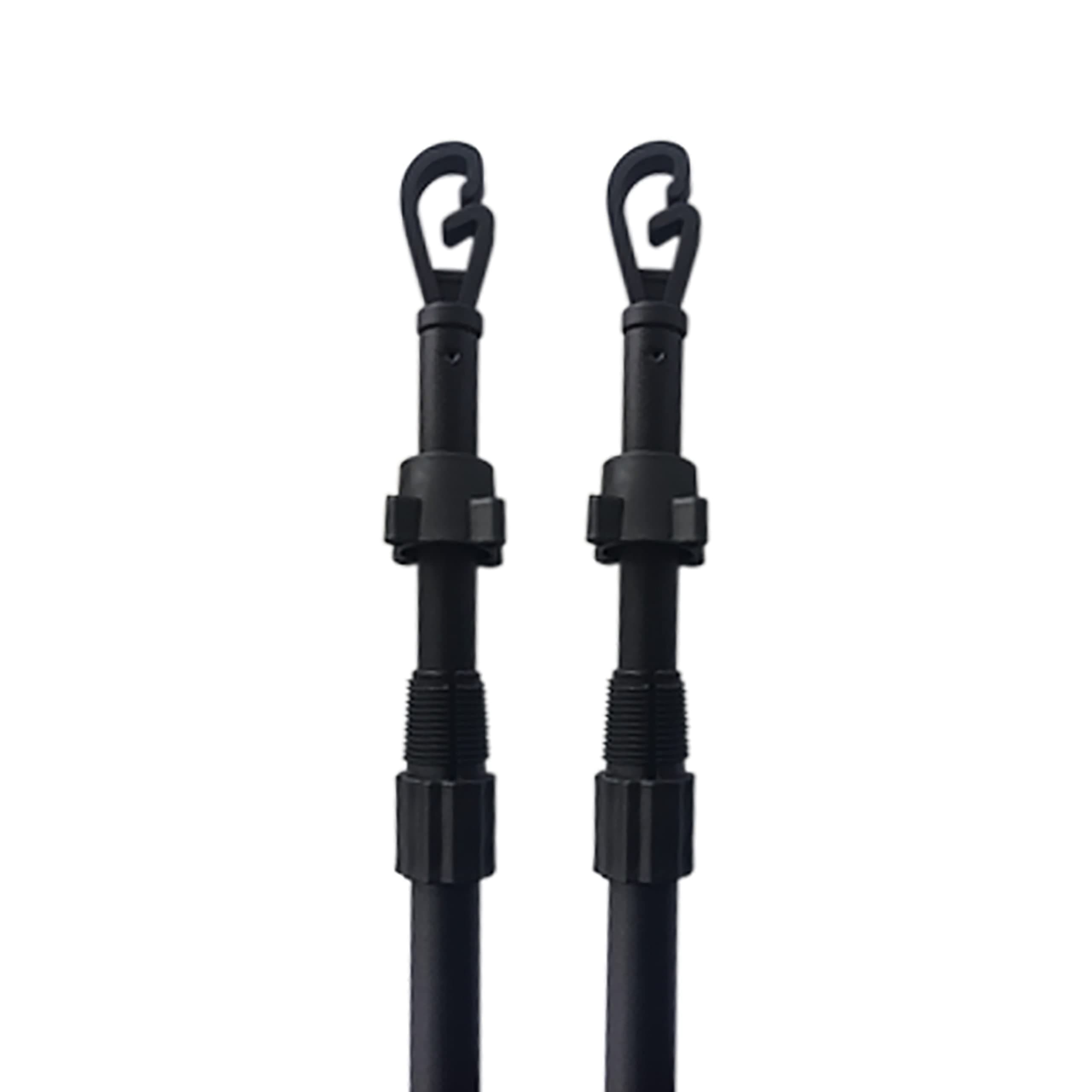 – 2PCS Washing line Prop，Heavy Duty Metal Extendable Clothes Line Pole Prop Extenedable from 120cm to 204cm (2)