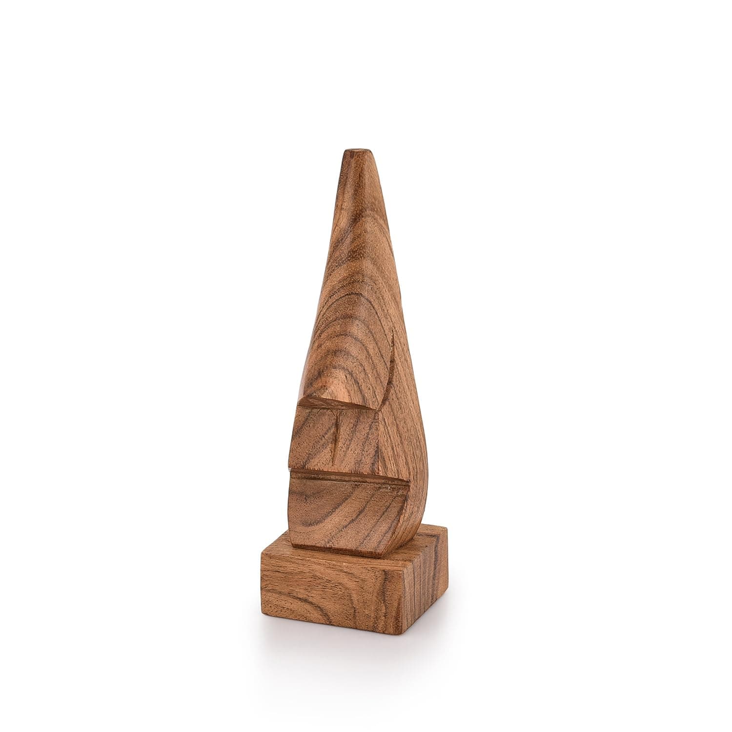 NIRMAN Display Stand Wooden Nose Shaped Eyeglass Holder/Spectacle Display Stand-Unique Desktop Accessory and Gifts Home Décor (2" x 2" x 6")
