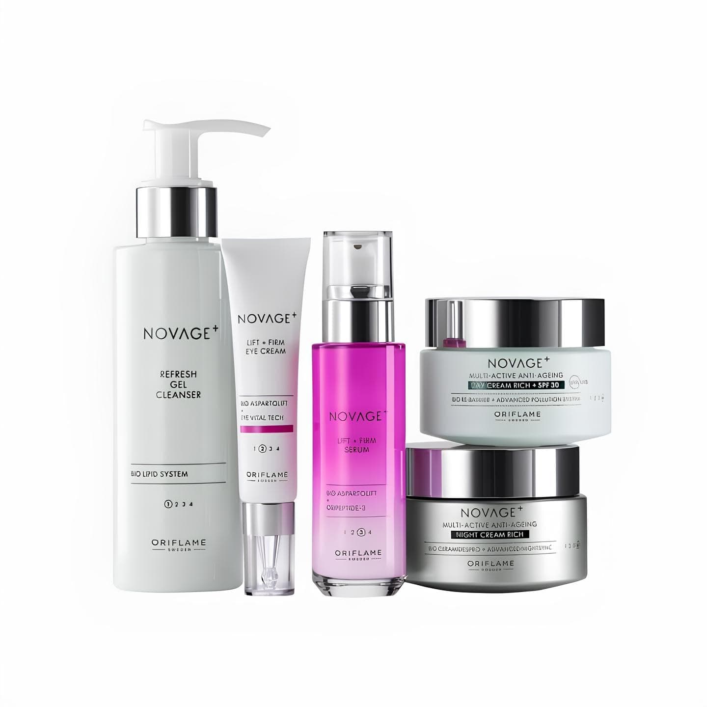 NovAge Ultimate Lift Skin Care Set,advanced-performing routine to restore firmness and elasticity for a lifted look with a delightfully youthful bounce