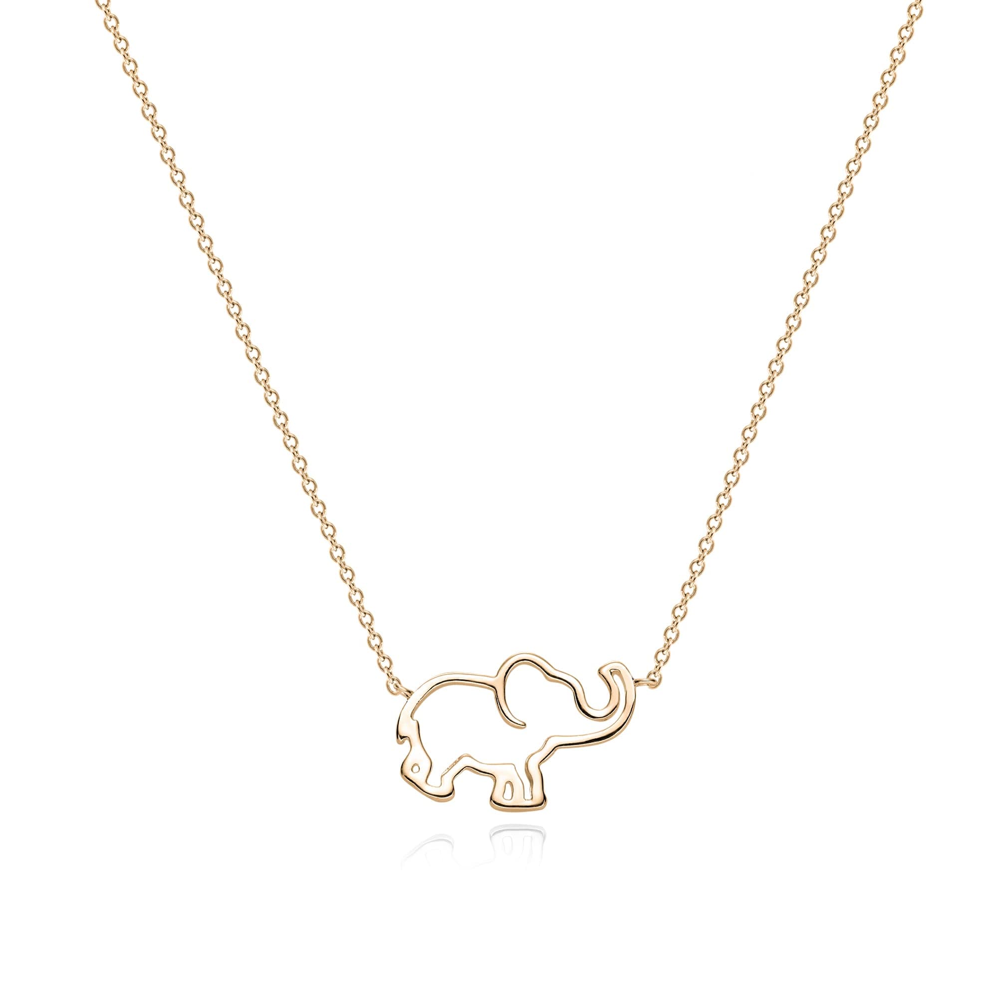 Animal Necklaces for Women Gold Plated Necklace Butterfly Bird Cat Elephant Snake Bull Pendant Necklace Dainty Chain 14K Gold Plated Minimalist Simple Cute Jewelry