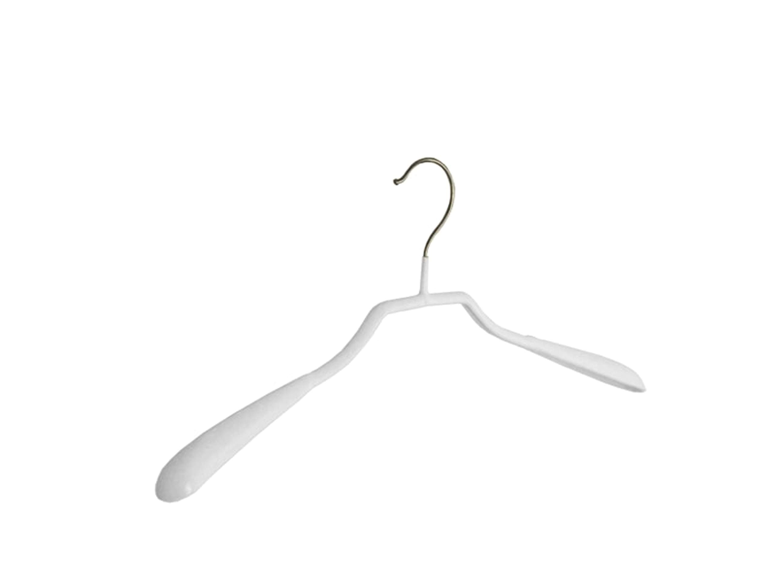 5 x Jacket / Suit hanger with white non-slip and wide shoulders (35 mm), 40 cm