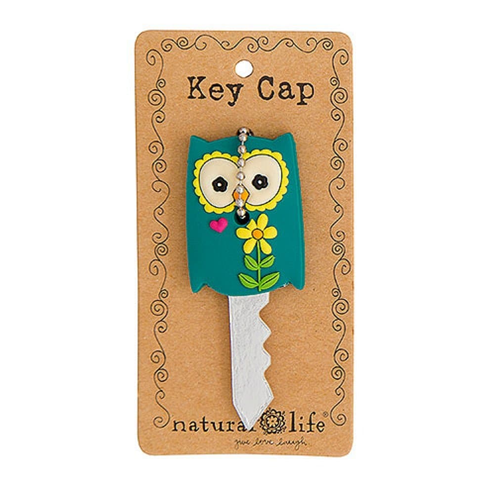 Natural Life Owl Key Cap Cover - Key Chain