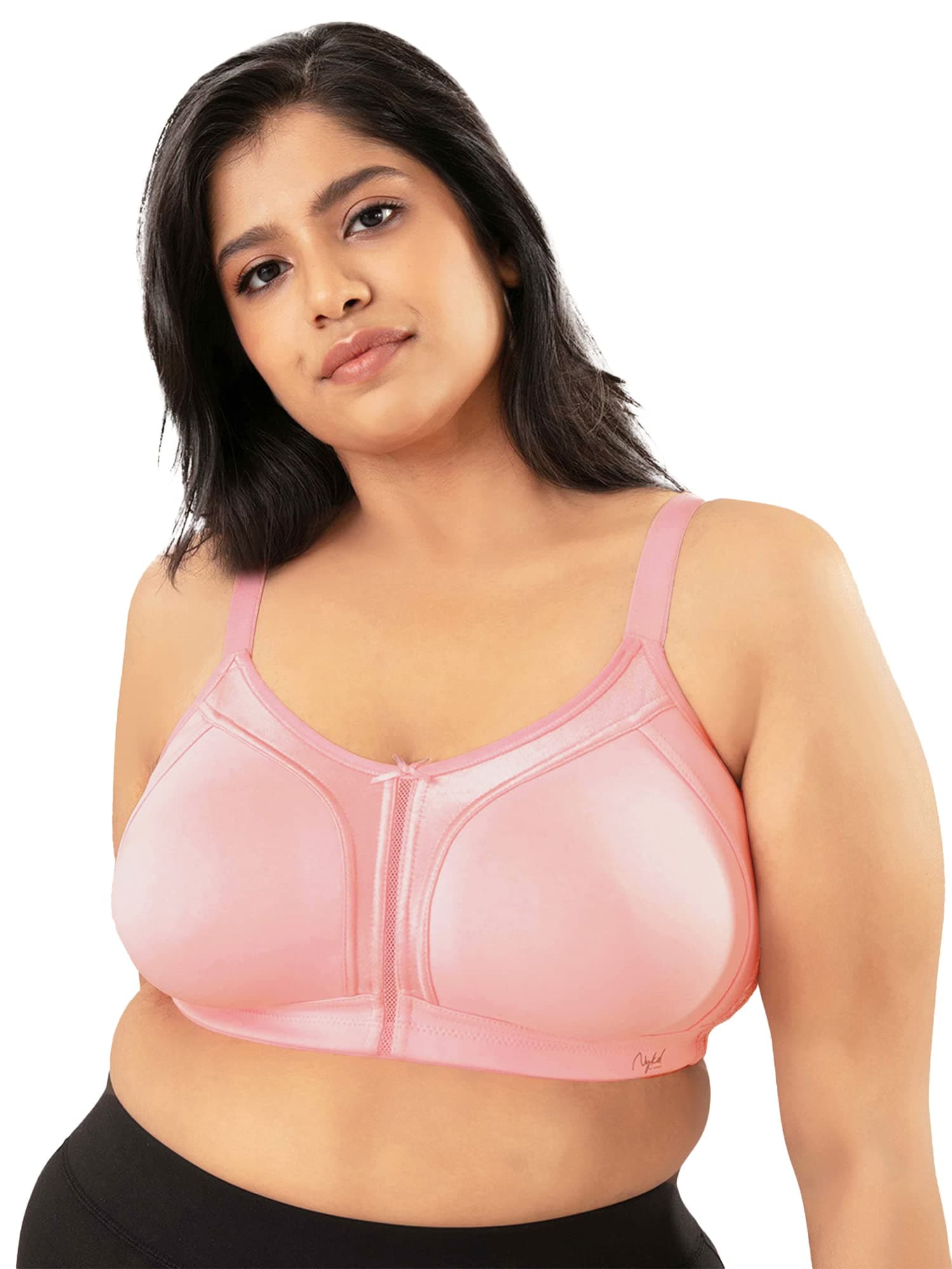 NYKD Women's Cotton Non-Padded Wire Free Casual Full Coverage Bra