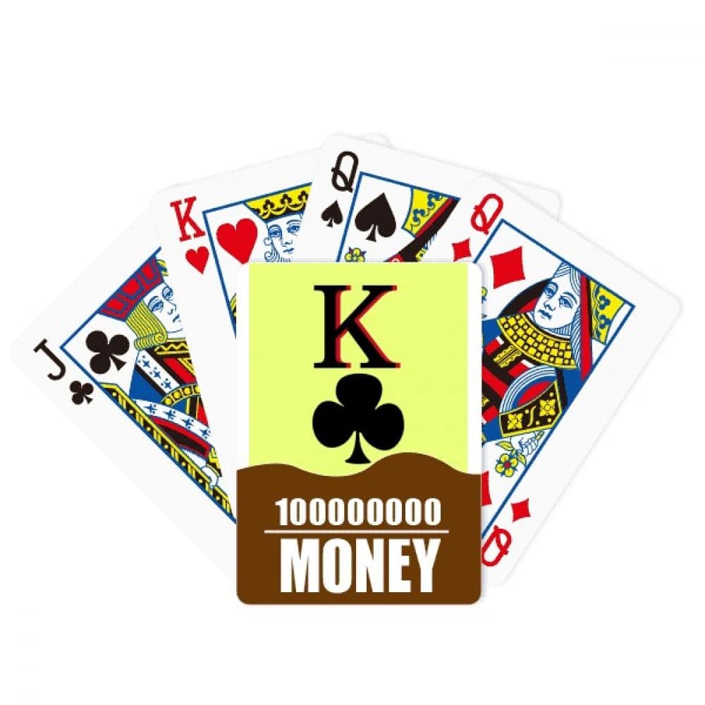 Happiness King Club K Poker Poker Playing Card Funny Hand Game