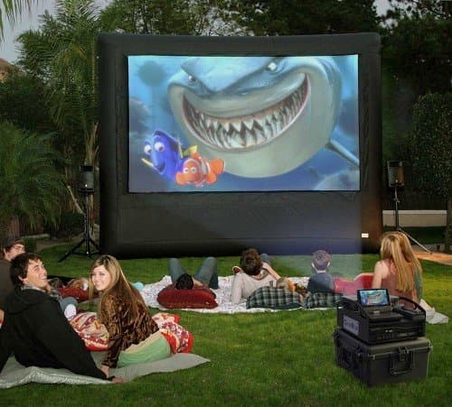CineBox 12' x 7' Open Air Pro Screen Theater Projection System