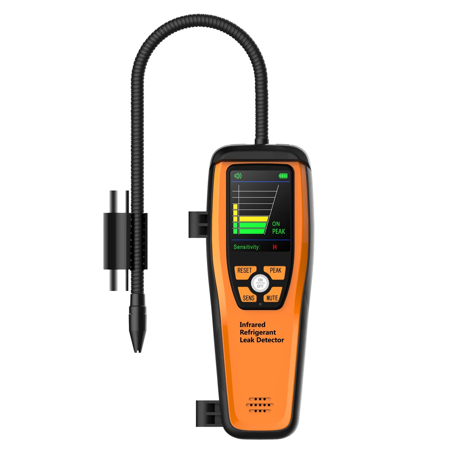 Elitech ILD-200 Advanced Refrigerant Infrared Leak Detector Tester with Flexible Probe, High Sensitivity, No Adapter