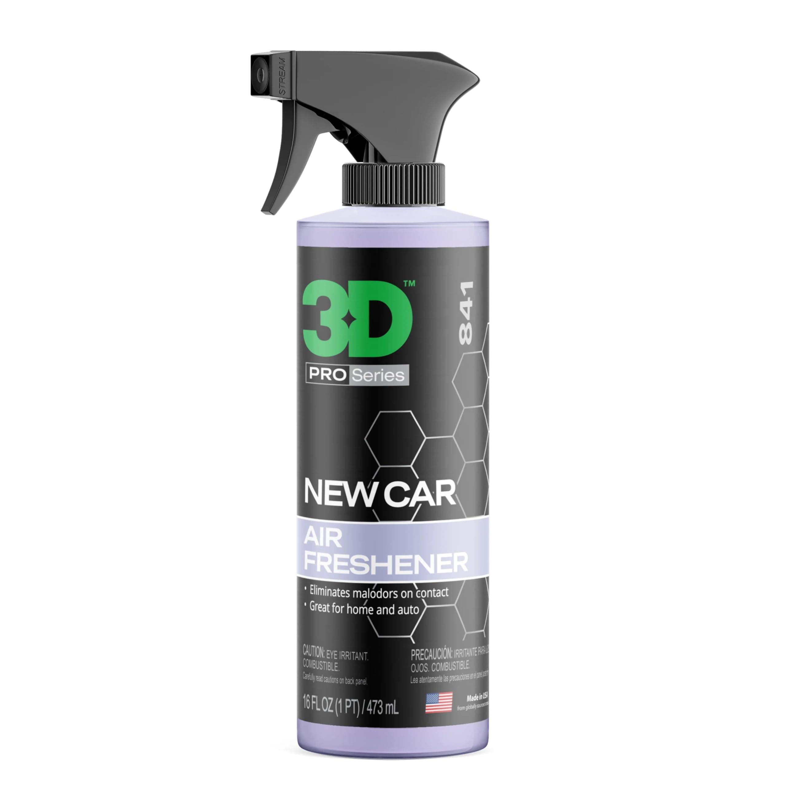 - 3D New Car Scent Air Freshener – 16oz Spray Bottle – Long-Lasting, Non-Toxic, Water-Based Formula with Organic Oils – Safe for Pets, People & All Surfaces
