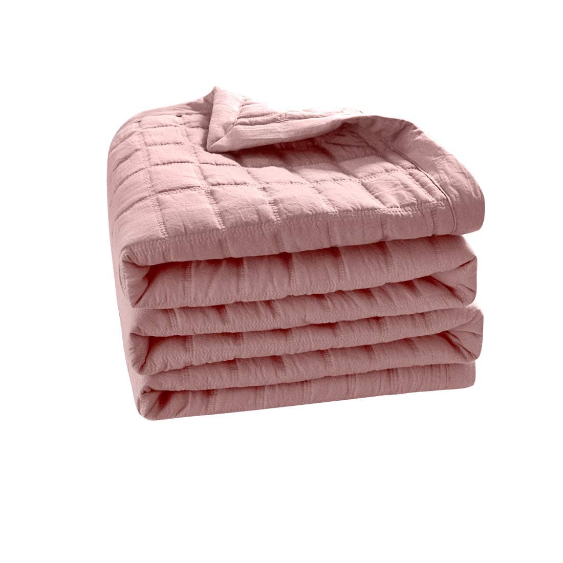 GOONE Super Soft Lightweight All Season Bedding Quilt Sets,Filling with Skin Friendly Breathable Hydrophillic Down Alternative, Multipurpose As Bedspread Thin Comforter with 2 Shams Solid Color