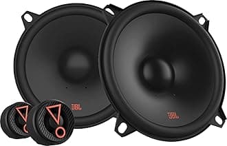 JBL Stage3 507CF 5.25 inch 2-way car component speakers with 45 W RMS and 270 W Peak, 90 dB sensitivity, 3 Ohm, Plus One woofer, edge-driven tweeters, external crossovers included