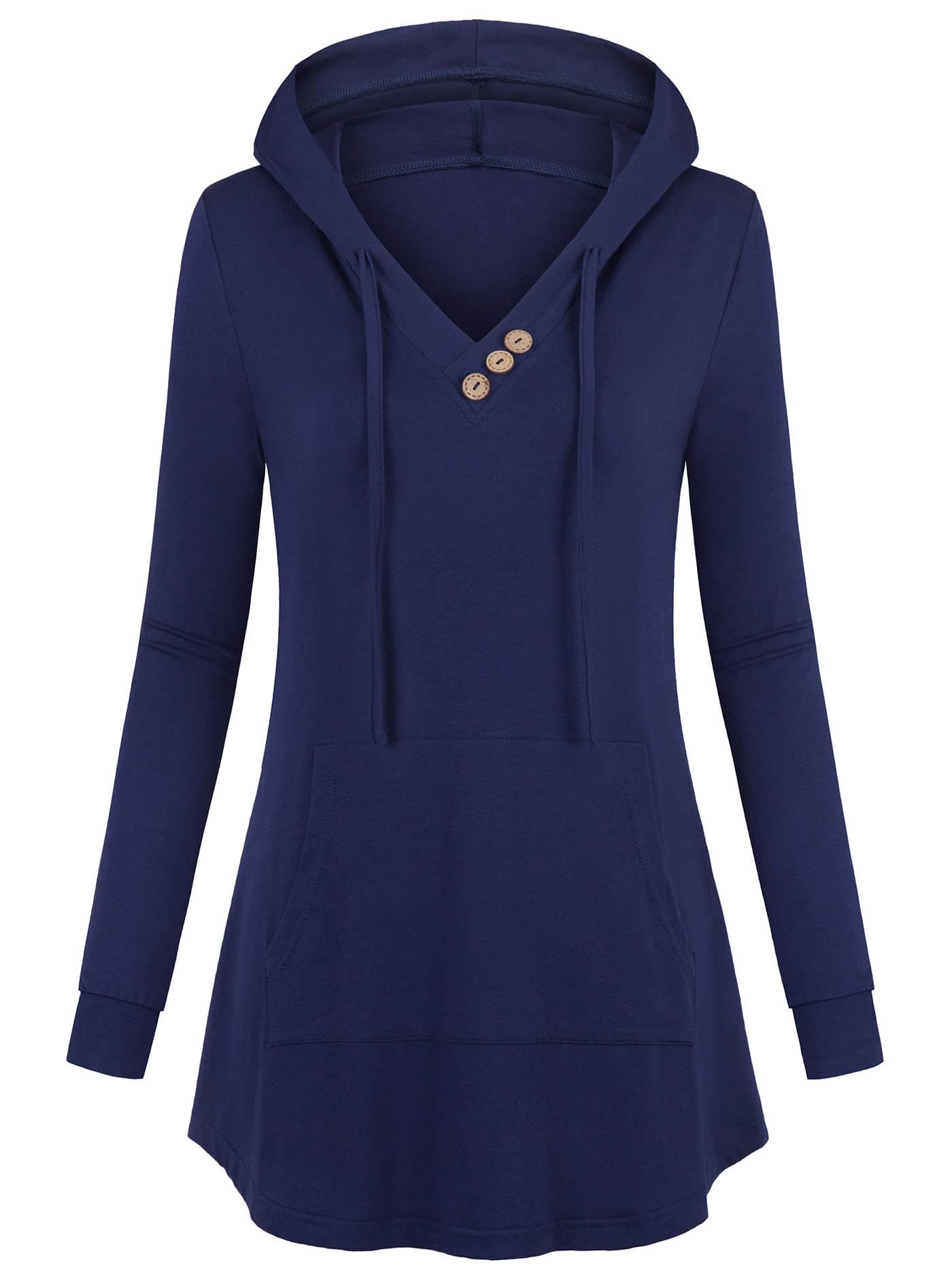 Helloacc Womens Notch Neck Floral Tunic Shirts 3/4 Roll Sleeve Work Casual Tops