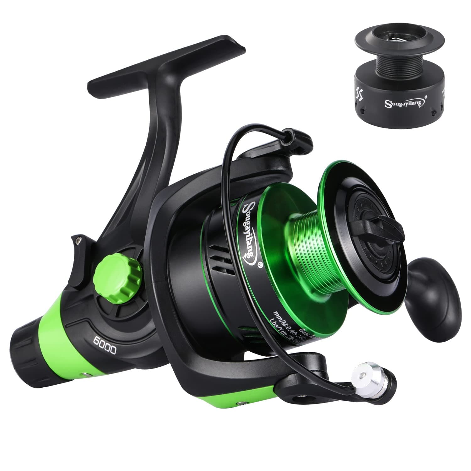 Sougayilang Spinning Reel 13+1 Stainless Steel BB Bait Feeder Carp Fishing Reel for Freshwater and Saltwater