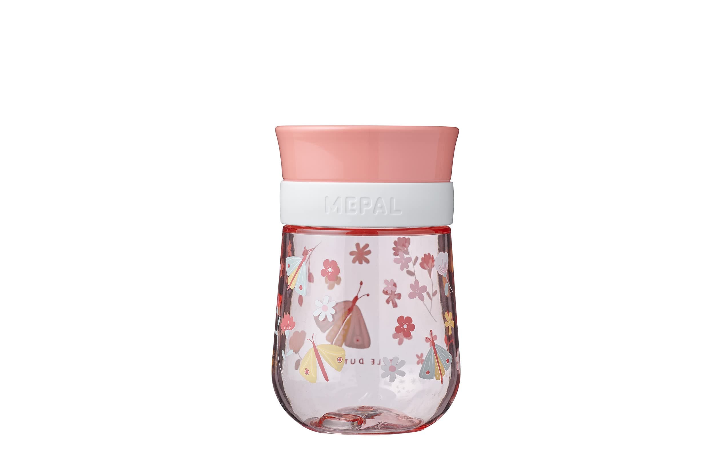 Mepal360° Learning Cup - Flowers & Butterflies - Child's Cup from 9 Months - Leak-Proof - Dishwasher-Safe