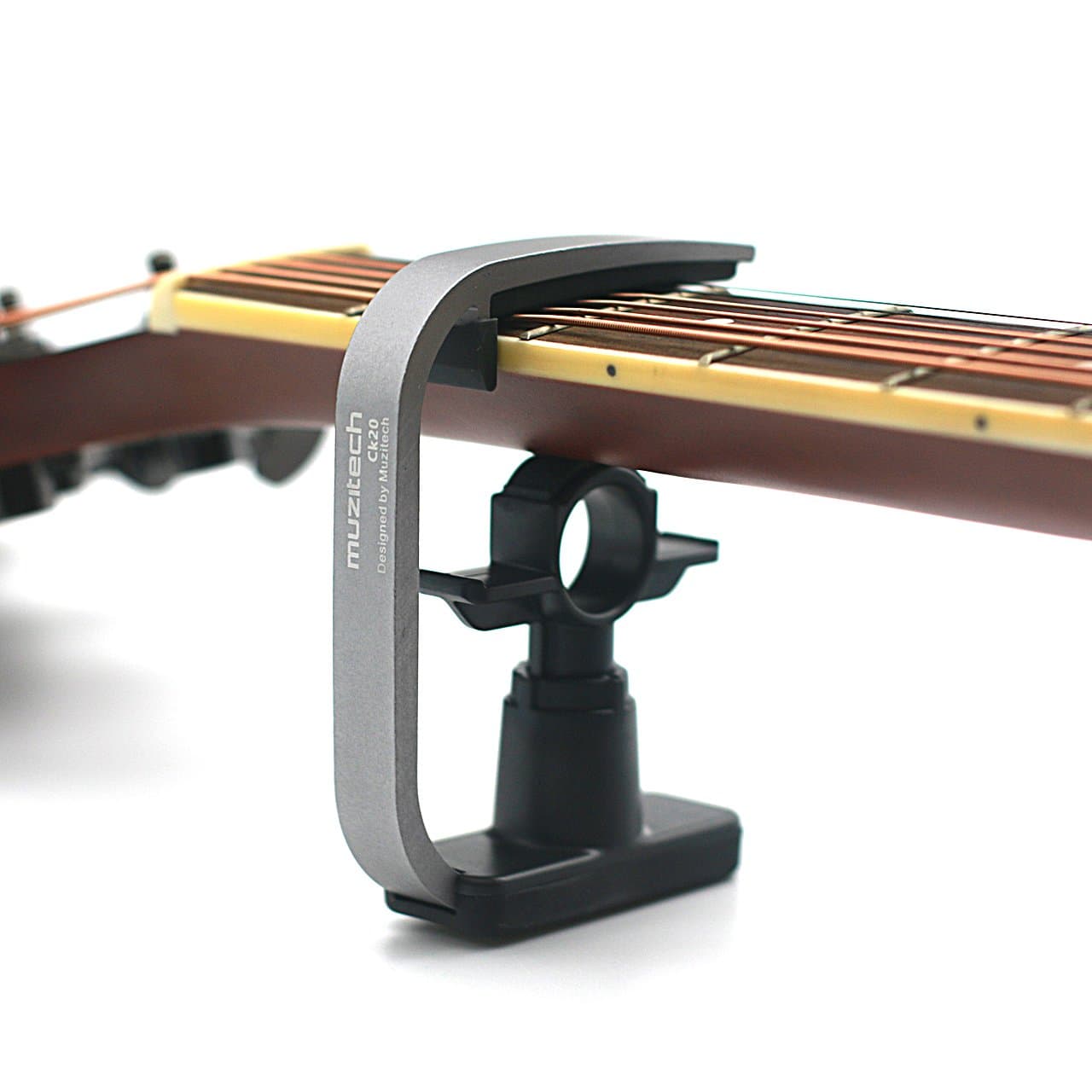 6 String Guitar Capo,Loftstyle Professional Guitar Capo With Guitar Pick Of 3mm Deluxe 6 String Folk Guitar Capo Classic Guitar Capo Ukulele Capo Silver Heavy Duty Design