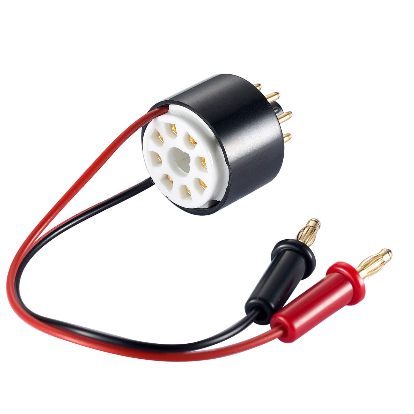 Douk Audio Nobsound Vacuum Tube Amp Amplifier Plate Bias Current Probe Tester 8 Pin Socket for EL34, KT88, 6L6, 6V6, 5881, 6550, KT66, KT100, KT120, 7027 (CT1-P, Plate Current)