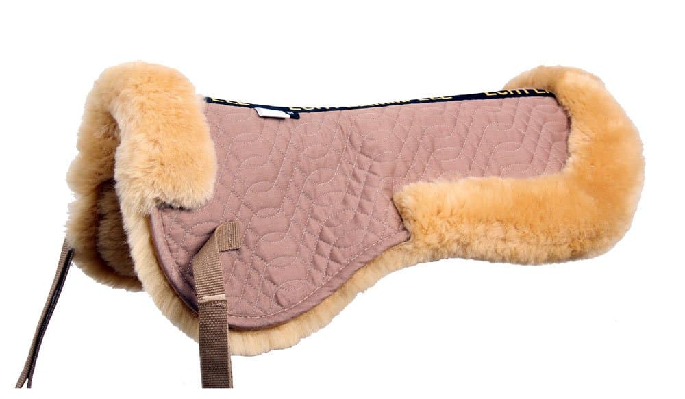 Merauno Sheepskin Half Pad Lamb Skin Half Pad Fully Lined Saddle Pad Horse Half Pad Camel