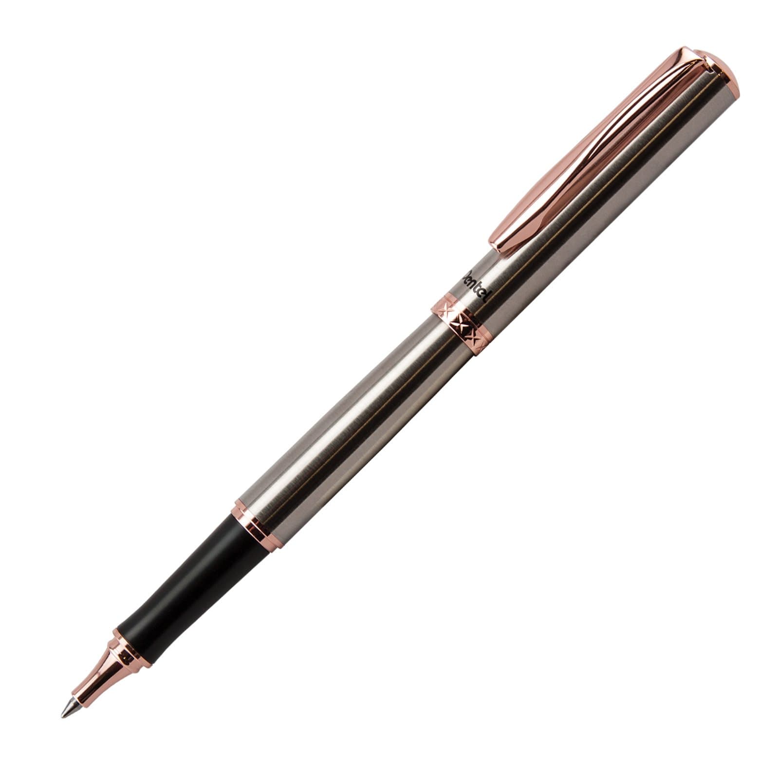 Pentel Libretto Roller Gel Pen, Rose Gold, Black Ink with Gift Box, Pen (0.7mm), 1 Pack (K600PG-A)