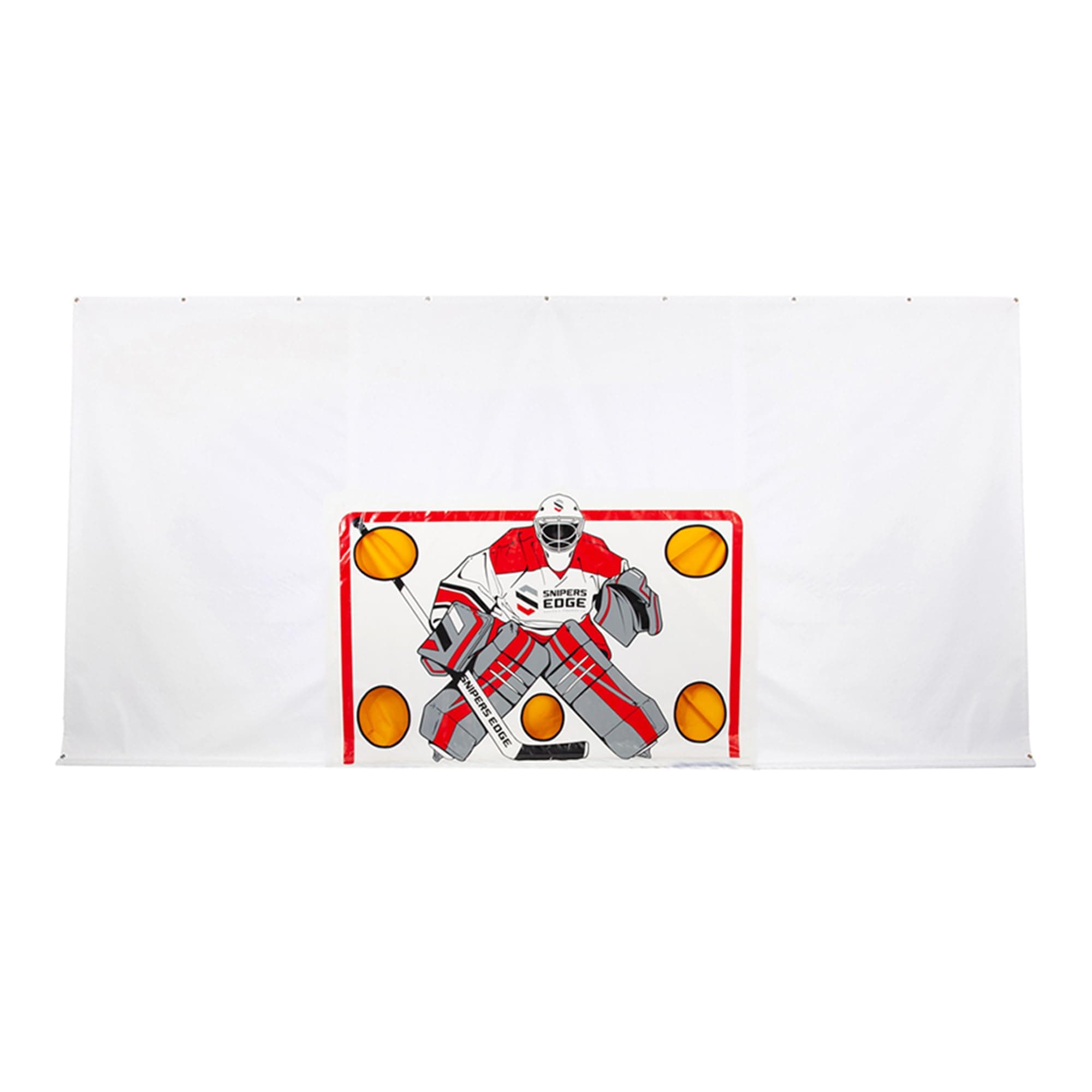 Snipers Edge Hockey Shooting Tarp – Tarp Made of Heavy Duty Vinyl – Develop a Stronger Slap and Wrist Shot Without Damaging Drywall or Breaking Windows