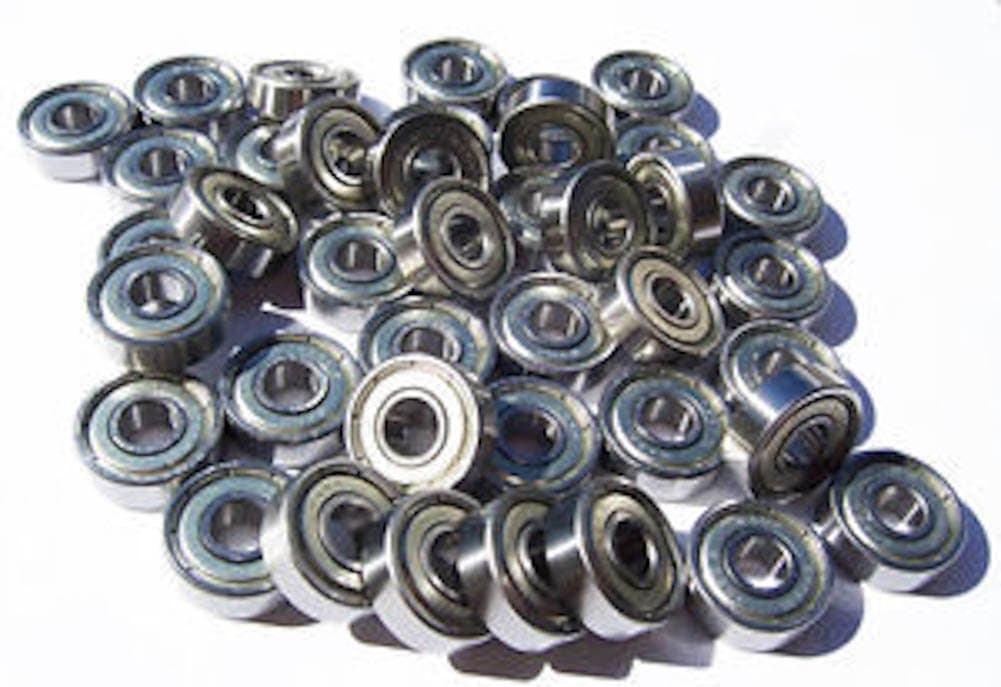 1000 Abec 9 Skateboard Bearings 608 Bearing Warp Speed