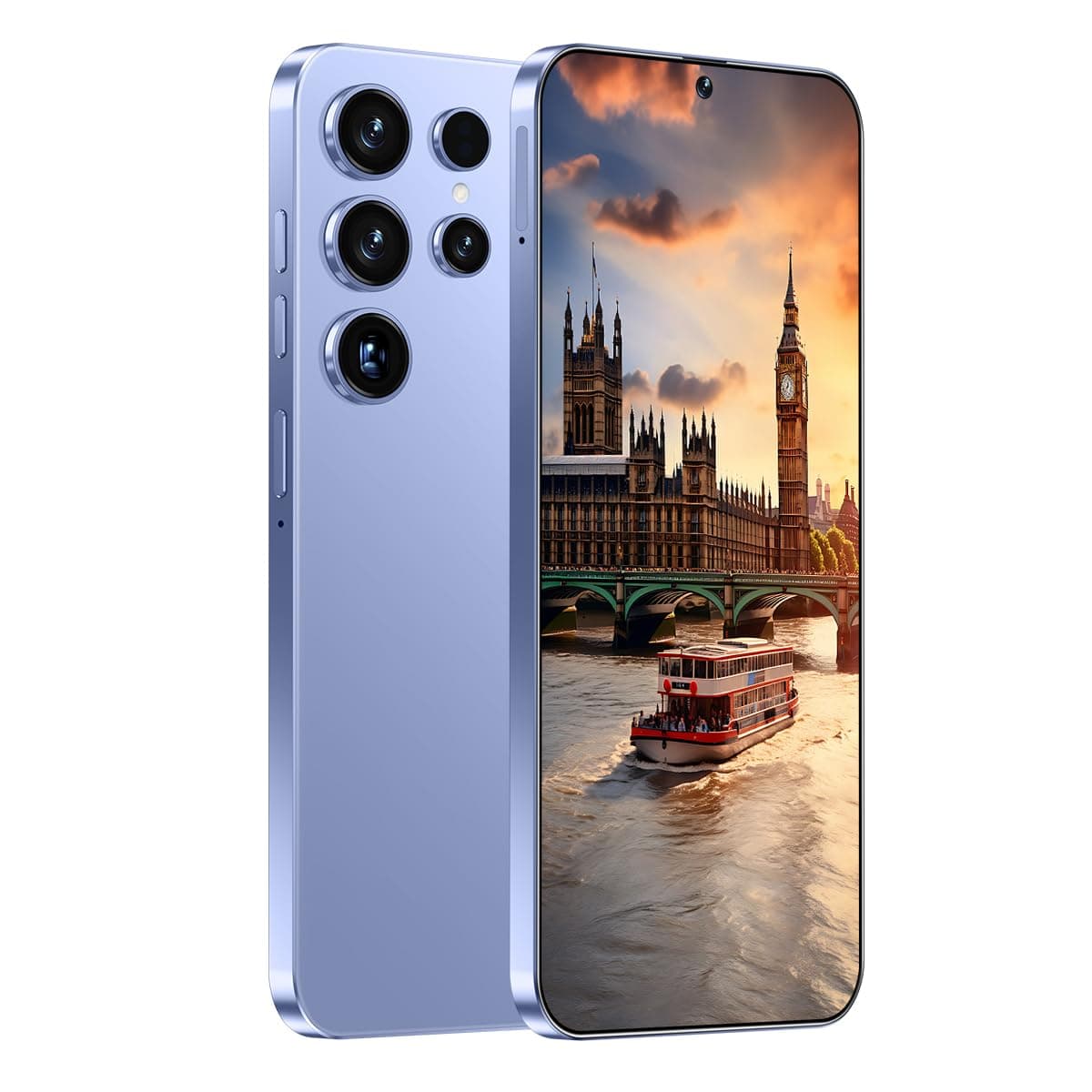 Unlocked Phone A23 Ultra Android Smartphone 8-core 8GB+128GB Cell Phone 7-inch HD Screen Unlocked Phone 50MP+24MP Camera 6800 mAh Battery 4G Dual SIM (Titanium Blue)