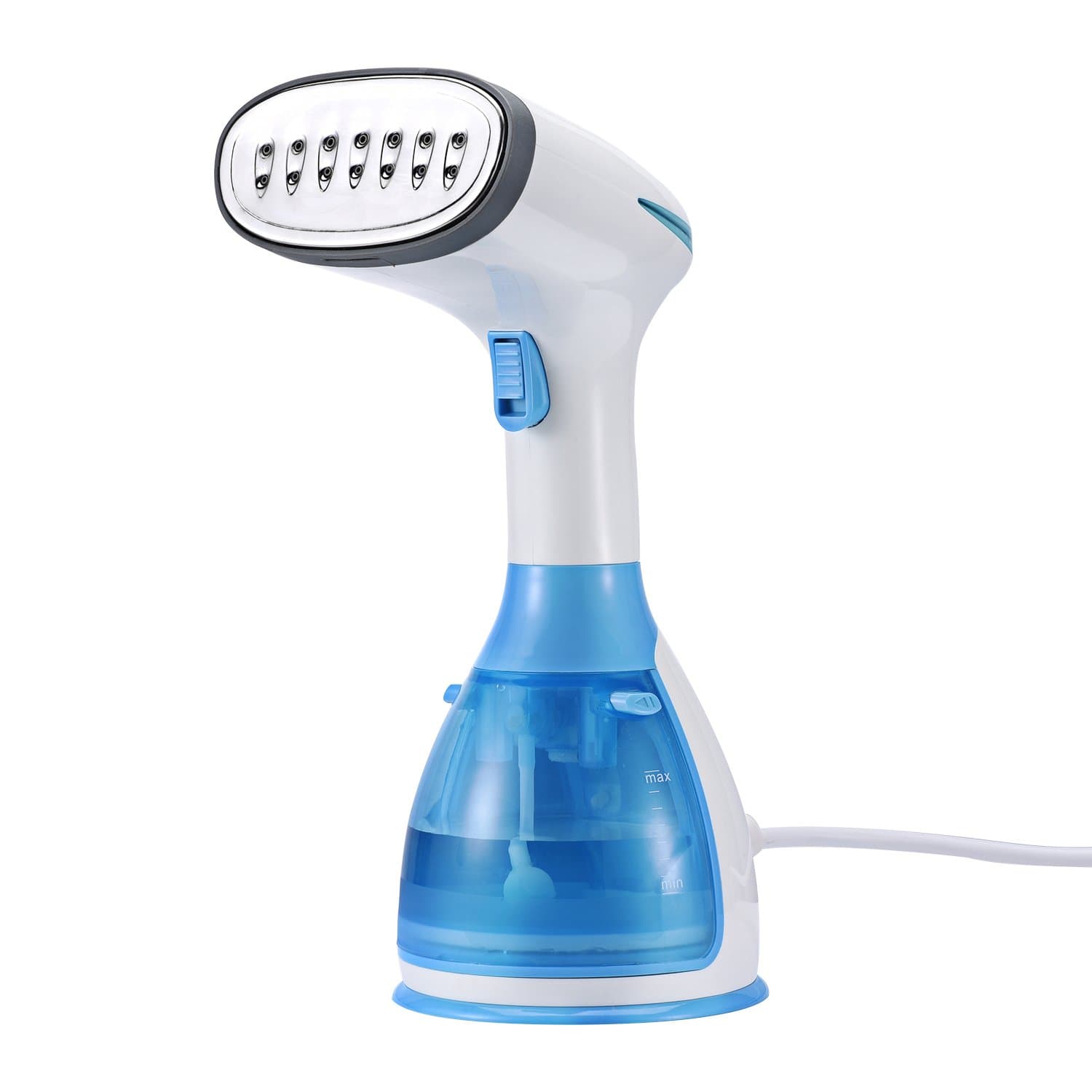 Clothes Steamers Home Fabric Steamers Iron Heat-up Handheld Steamers Portable Garment Cleaner for Travel 260ml Large Capacity with Brushes and Fill up Cup Blue