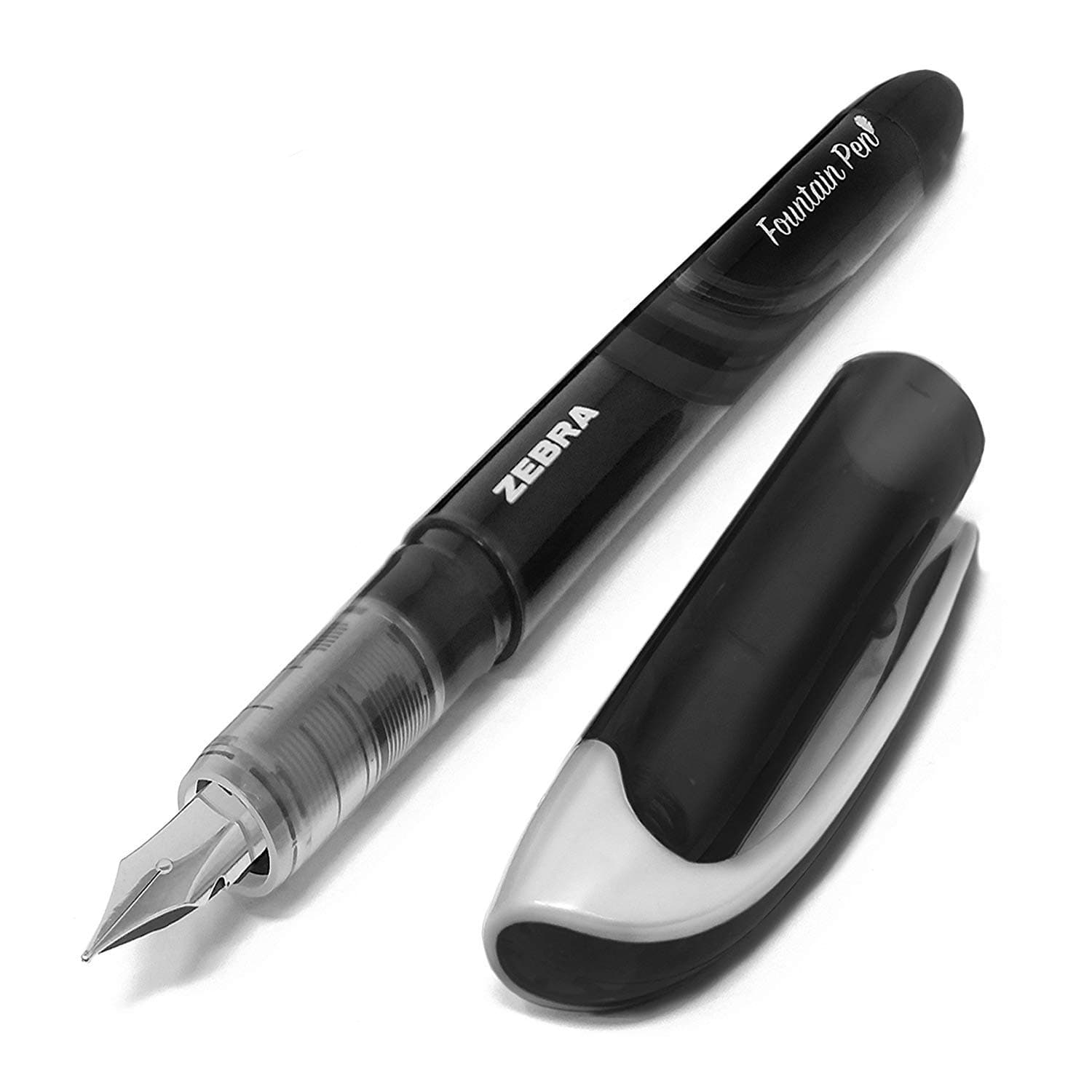 Fuente Disposable Fountain Pen, 0.6mm Point, Black Ink, 1-Pack