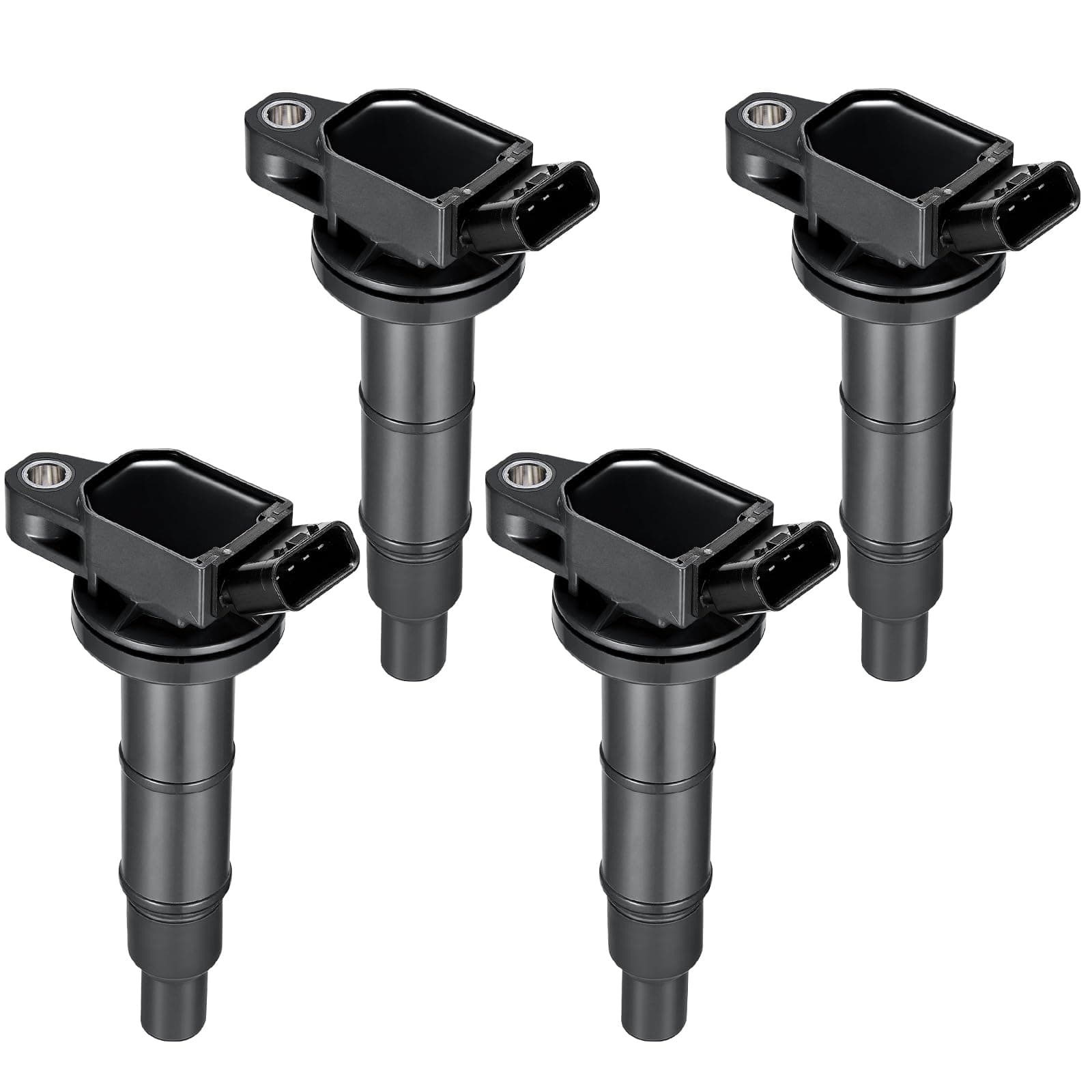 Set of 4 UF333 Ignition Coil Pack Compatible with Toyota Camry Corolla Highlander Matrix RAV4 Solara Scion tC xB Lexus HS250h Pontiac Vibe 2.0L 2.4L L4 90919-02244 C1330 GN10313 5C1299 6731307