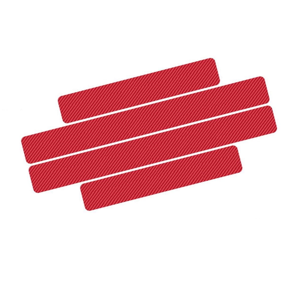 Car Door Sill Protector Strips Kick Plates for Renault Captur II (2019–2024),Threshold Protective Film Threshold Edge Entry Guard Stickers,A/RED