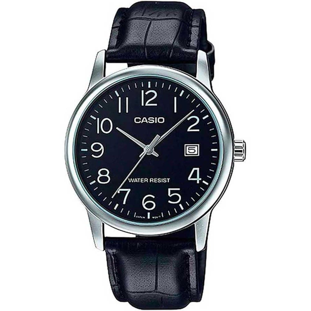 Men's Watch - MTP-V002L-1BUDF Black Dial, Black Band