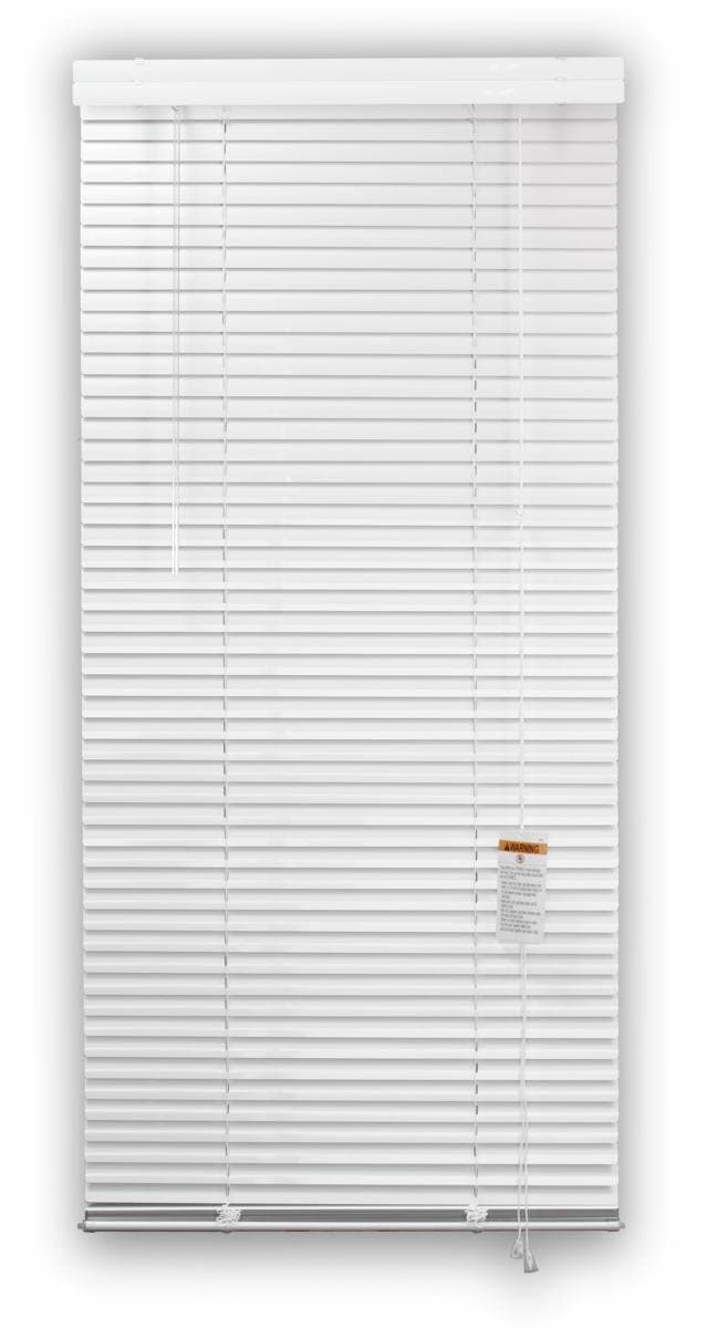 DEZ FURNISHINGS 28027 1-Inch Aluminum Blind, 29-Inch W X 60-Inch L, White
