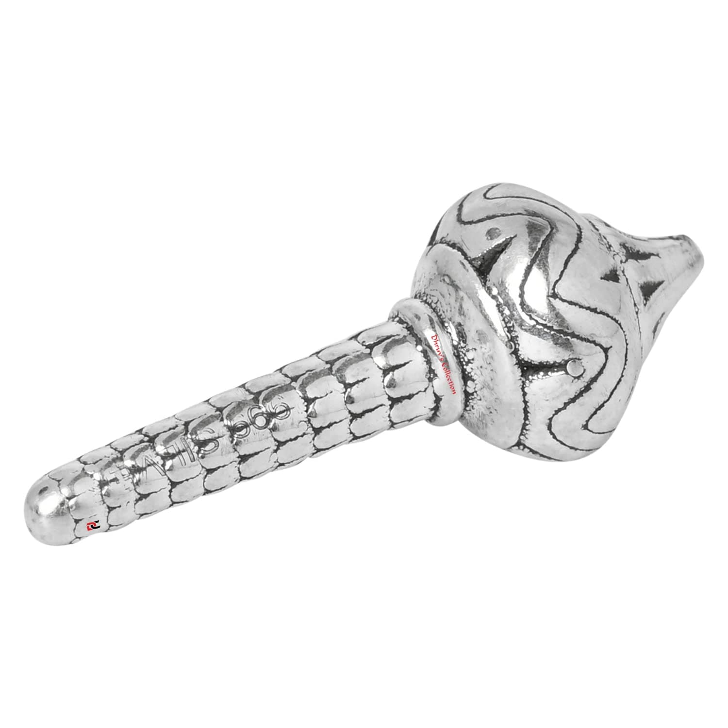 DHRUVS COLLECTION Pure Silver Hindu Religious Lord Hanuman,Bajrang Bali Gadha for Pooja, Temple Decor & Gifting Purpose - Small Size