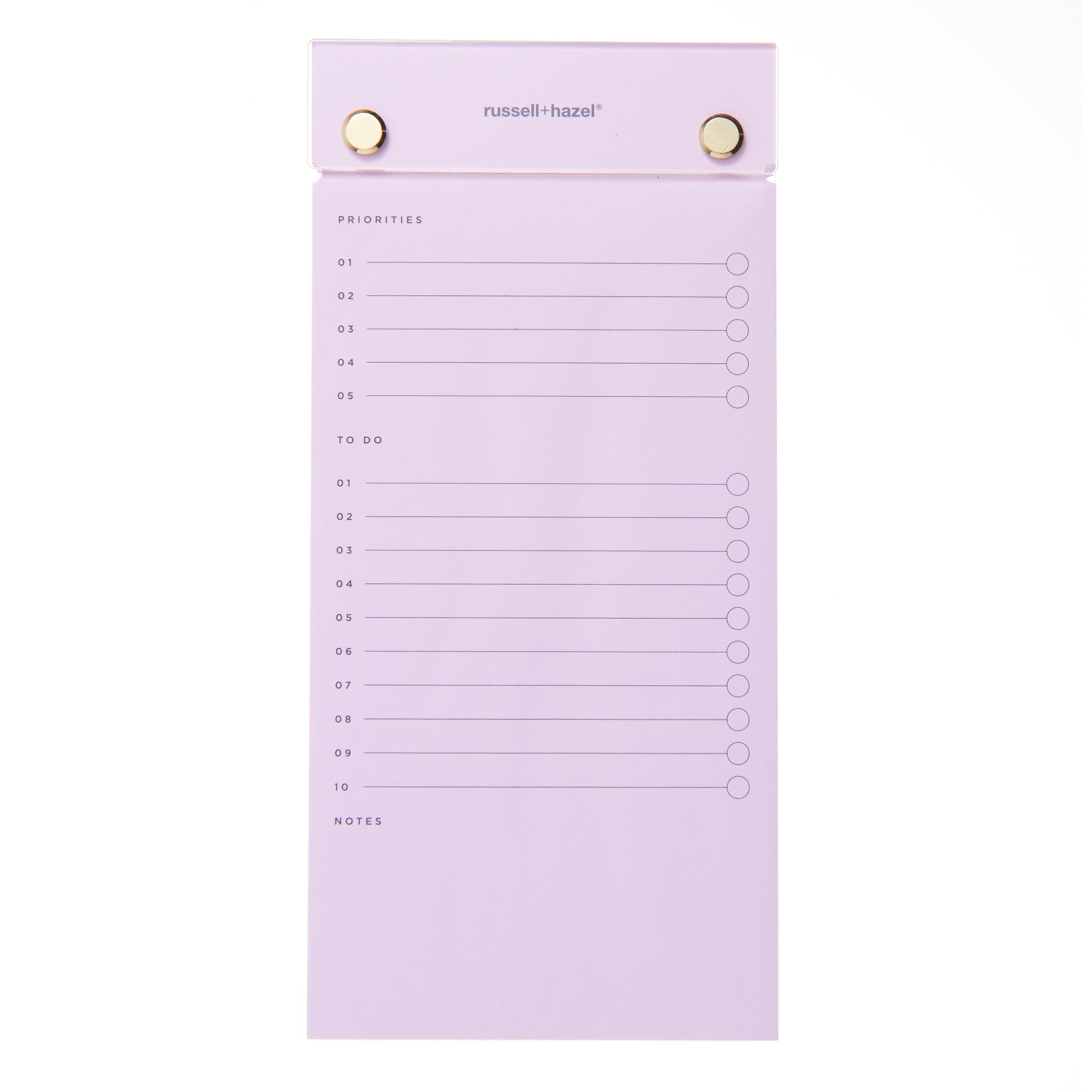 russell+hazel Desktop To Do List Pad, 4” x 8.5"