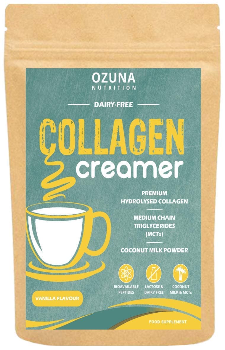 Collagen Coffee Creamer | Keto & Paleo | Premium Hydrolysed Collagen Peptides & Coconut MCT Powder | Dairy-Free | Vanilla Flavour