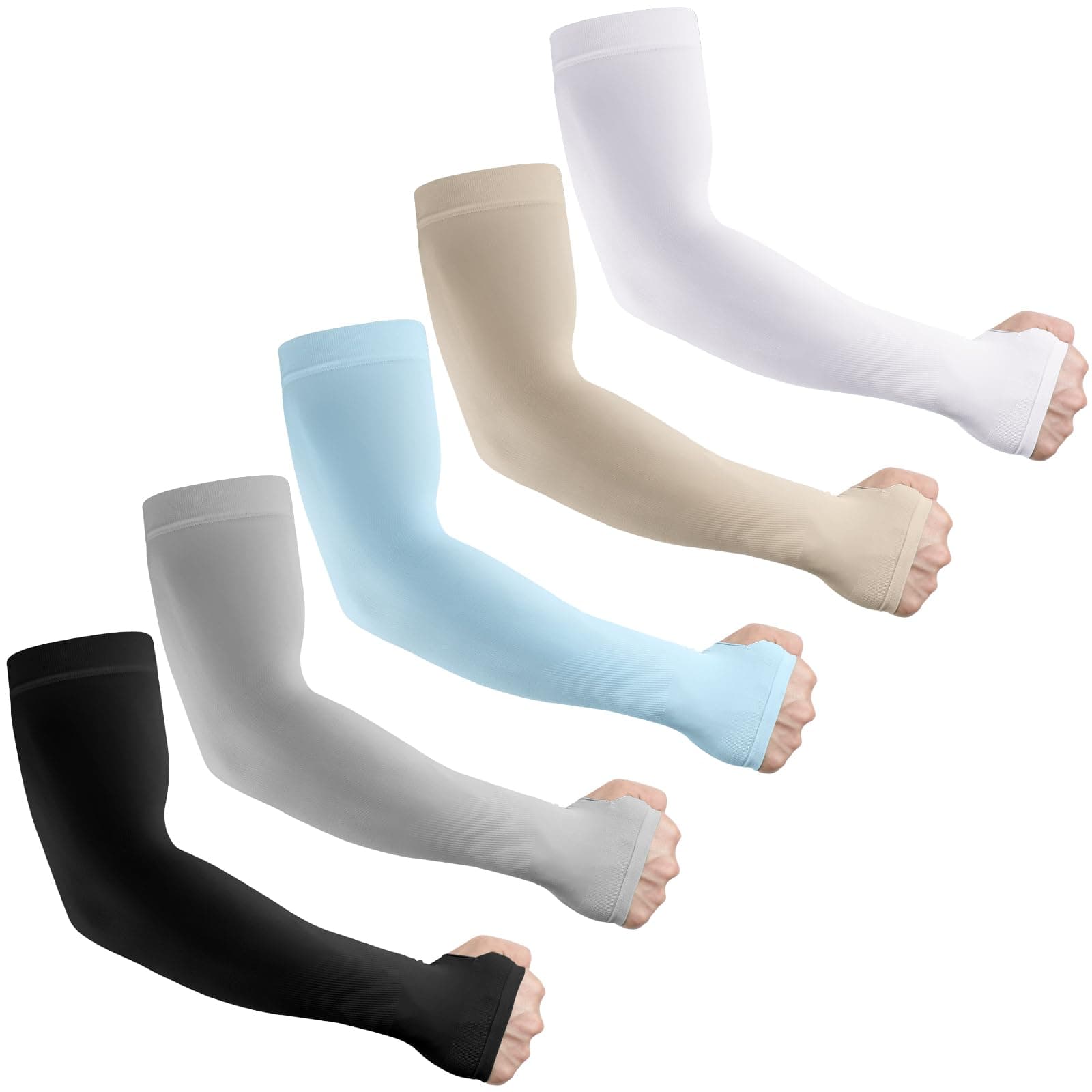 Sun Protection Cooling Arm Sleeves for Men &Women,Compression Sleeves for Football, Golf & Volleyball