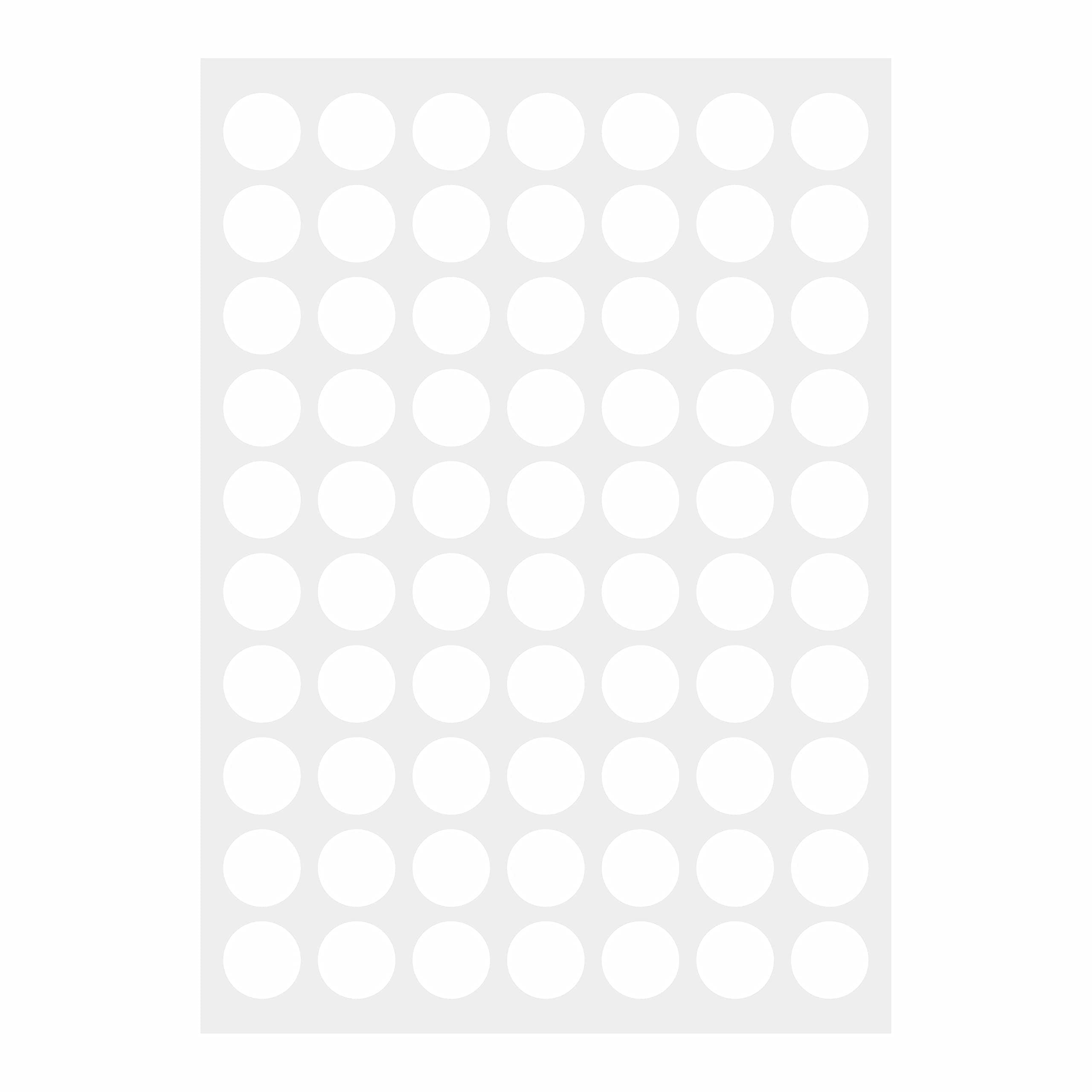 PARLAIM 1050 3/4" Round Color Coding Circle Dot Labels Sticker, 15 Sheets, 0.75 inch White Sticker