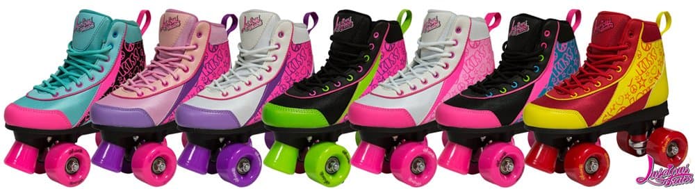 Luscious Retro Quad Roller Skates - Delish - UK Jnr 13