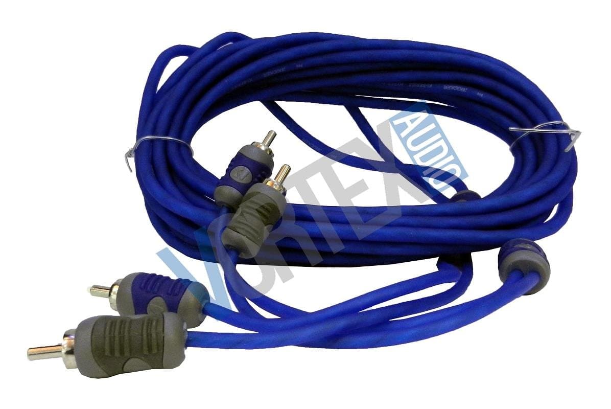 Kicker 46KI26 Car Audio 19 Foot Amp Amplifier 2 Channel Stereo RCA Cable KI26