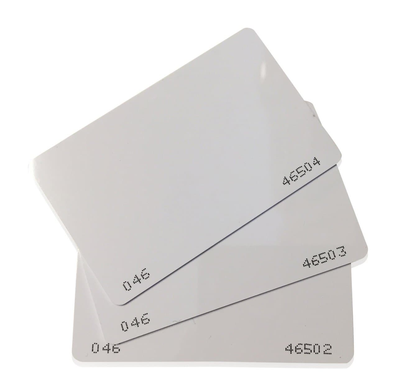 5 pcs 26 Bit Proximity CR80 Cards Weigand Prox Blank Printable Swipe Cards Compatable with ISOProx 1386 1326 H10301 Format Readers. Works with The vast Majority of Access Control Systems