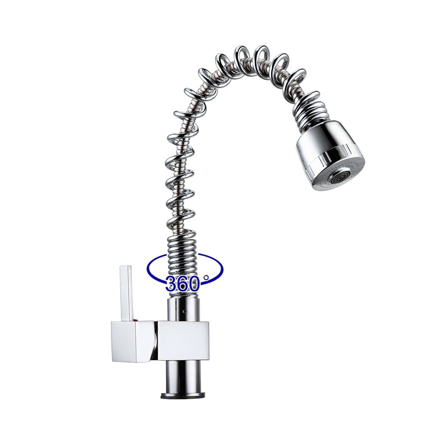 Modern Kitchen Tap Pull Out Spray Sink Mixer Faucet Swivel Spout Single Lever