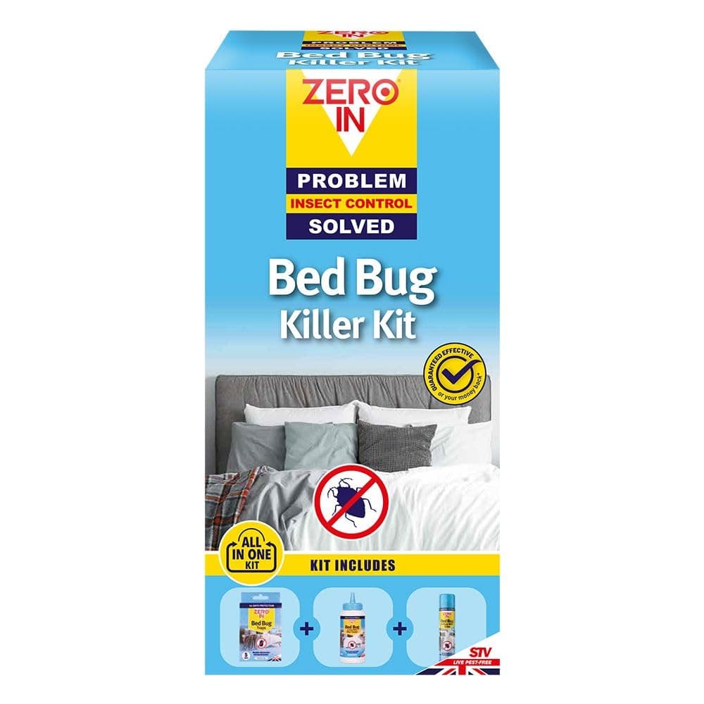 Zero In All-In-One Bed Bug Killer Kit Complete Control of Bed Bugs In Any Room Area With Value-For-Money Kit Containing. Kills Bed Bugs, Eggs & Larvae