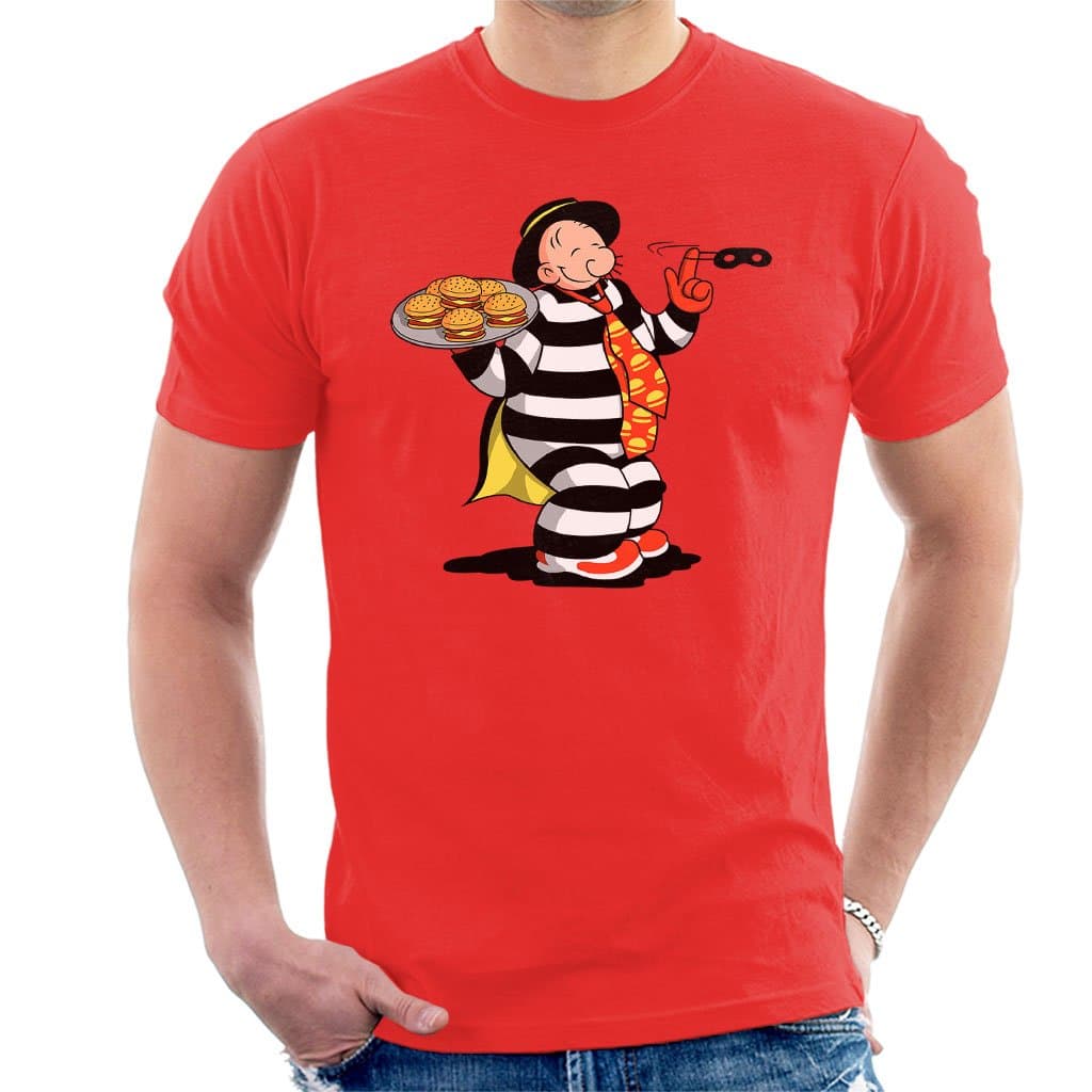 The Theft Wimpy Hamburgler Popeye McDonalds Men's T-Shirt