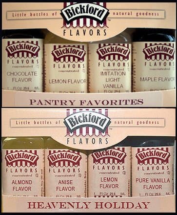 Bickford Flavors "Pantry Favorites & Heavenly Holiday" Flavorings Set