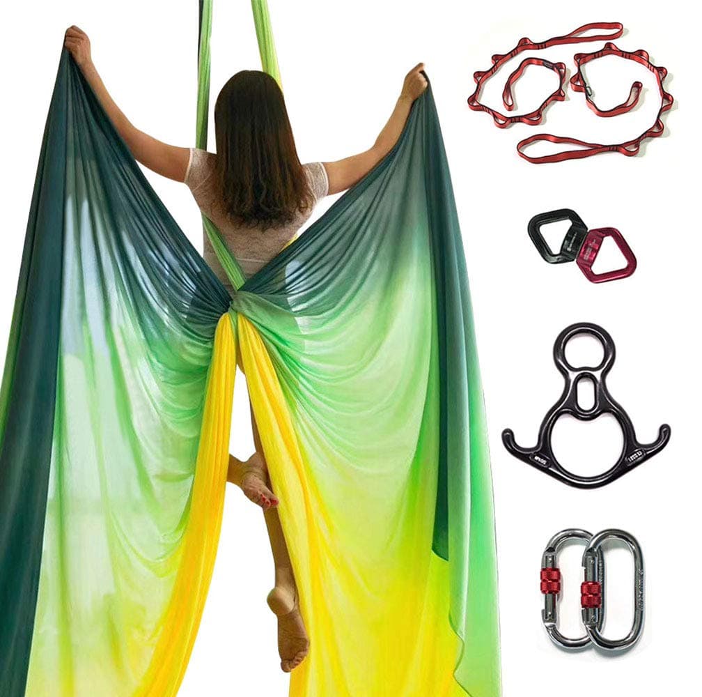 DASKING Premium Aerial Silks Equipment - Safe Deluxe Aerial kit
